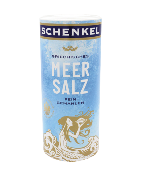 Schenkel Meersalz fein gemahlen, Streudose, 500 Gramm